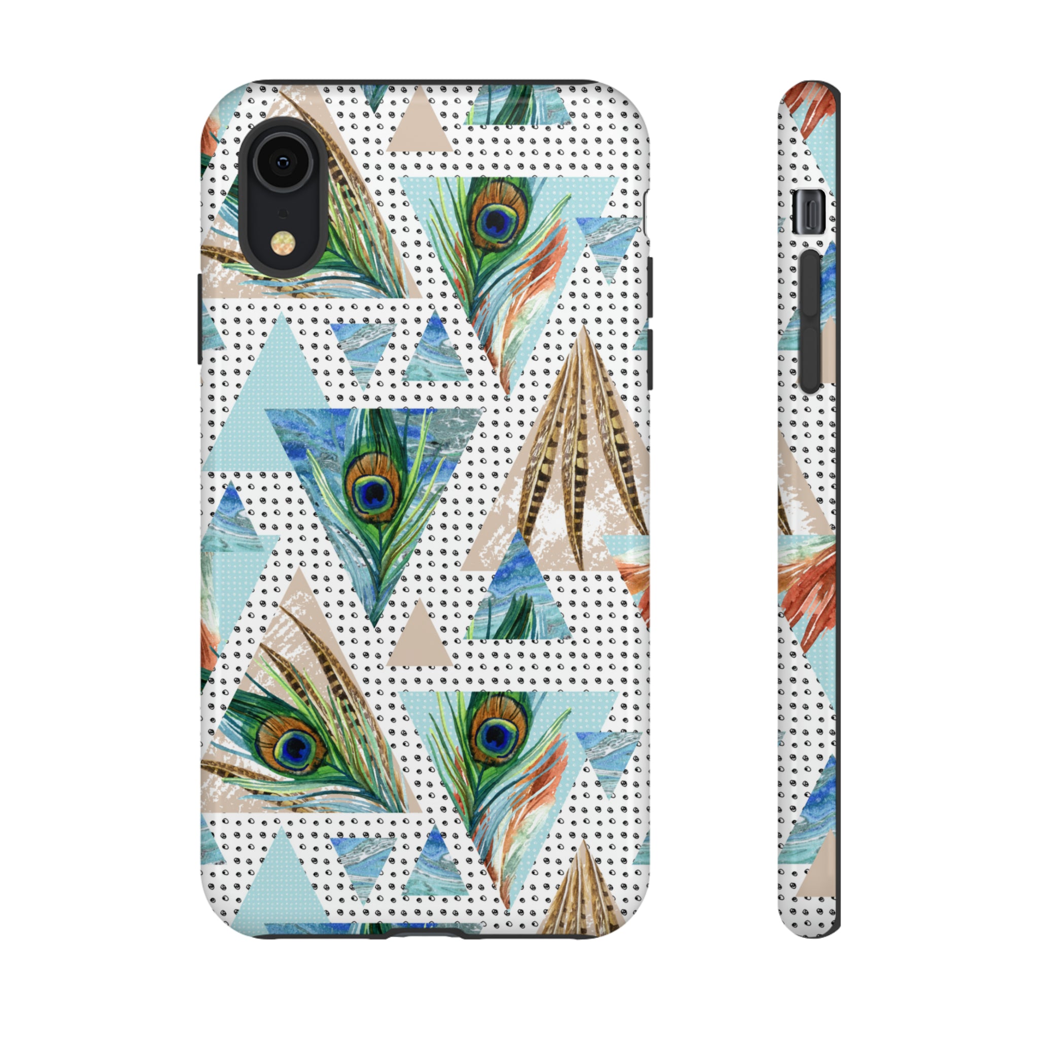 Peacock Feathers - Protective Phone Case