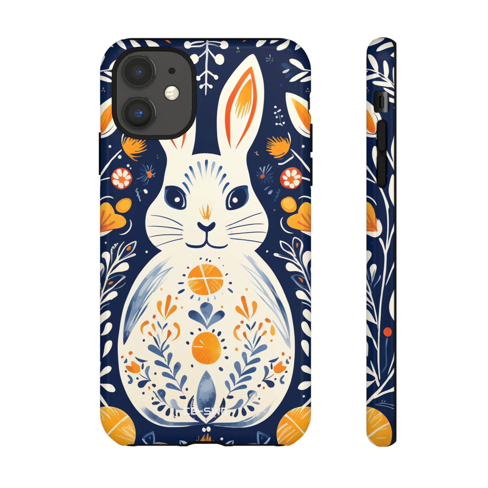 Floral Rabbit Joy - iPhone Case