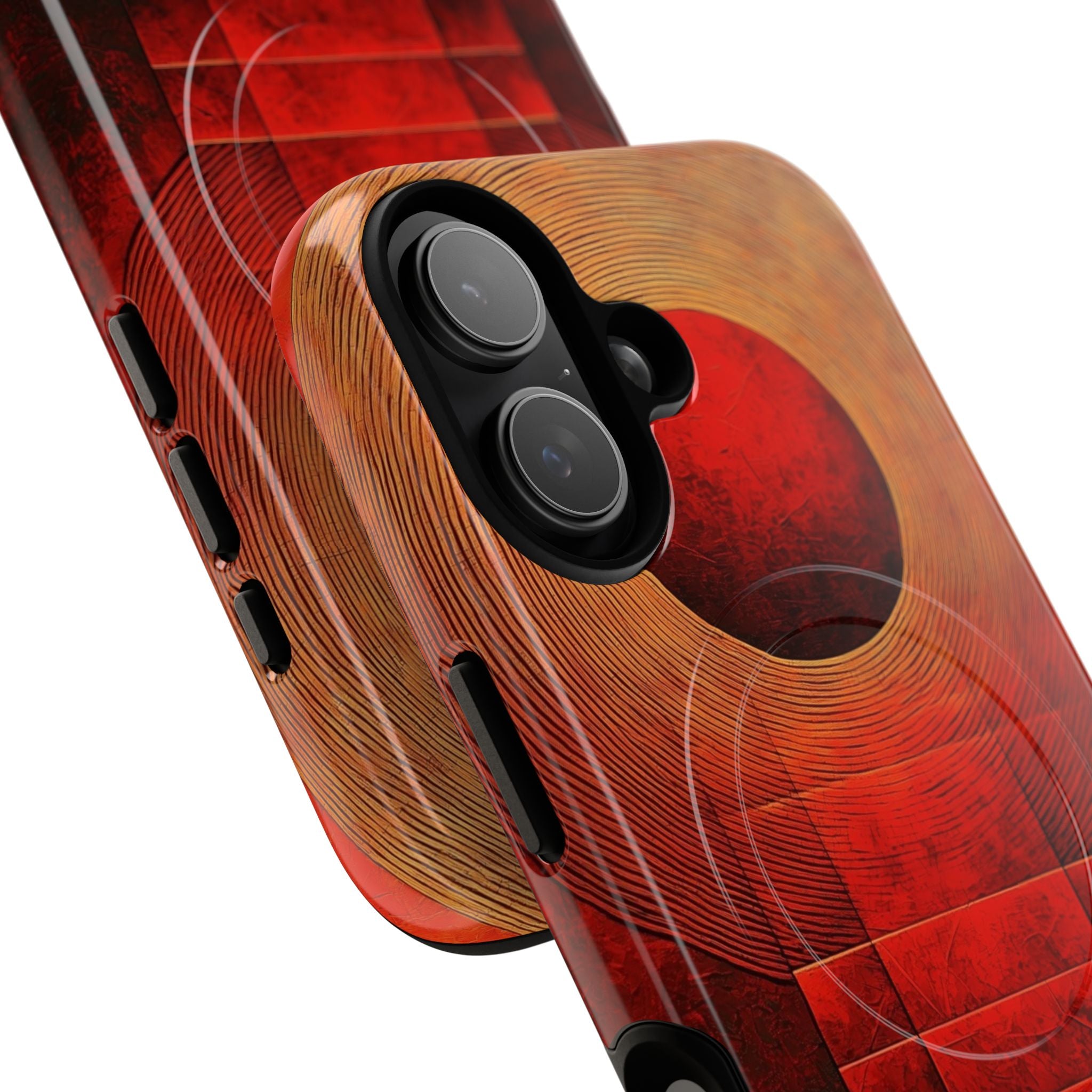 Crimson Orbit iPhone 17 Case - Tough+