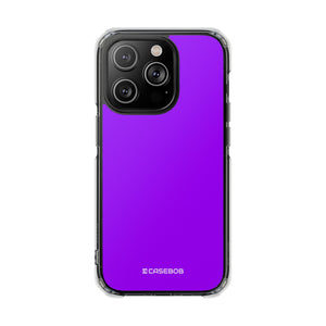 Vivid Violet | Handyhülle für iPhone (Clear Impact Case - Magnetisch) 