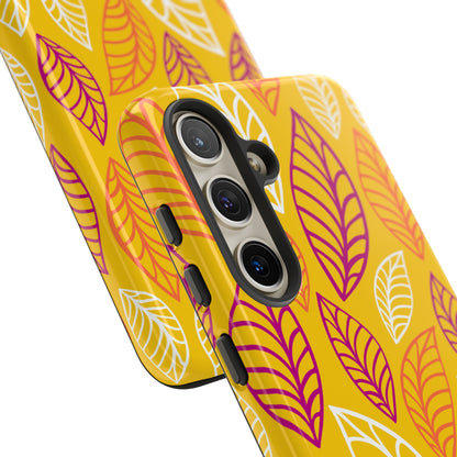 Vibrant Leaf Symphony - Samsung Case