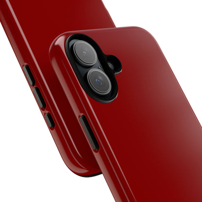 Dark Red iPhone 16 - Tough Phone Case