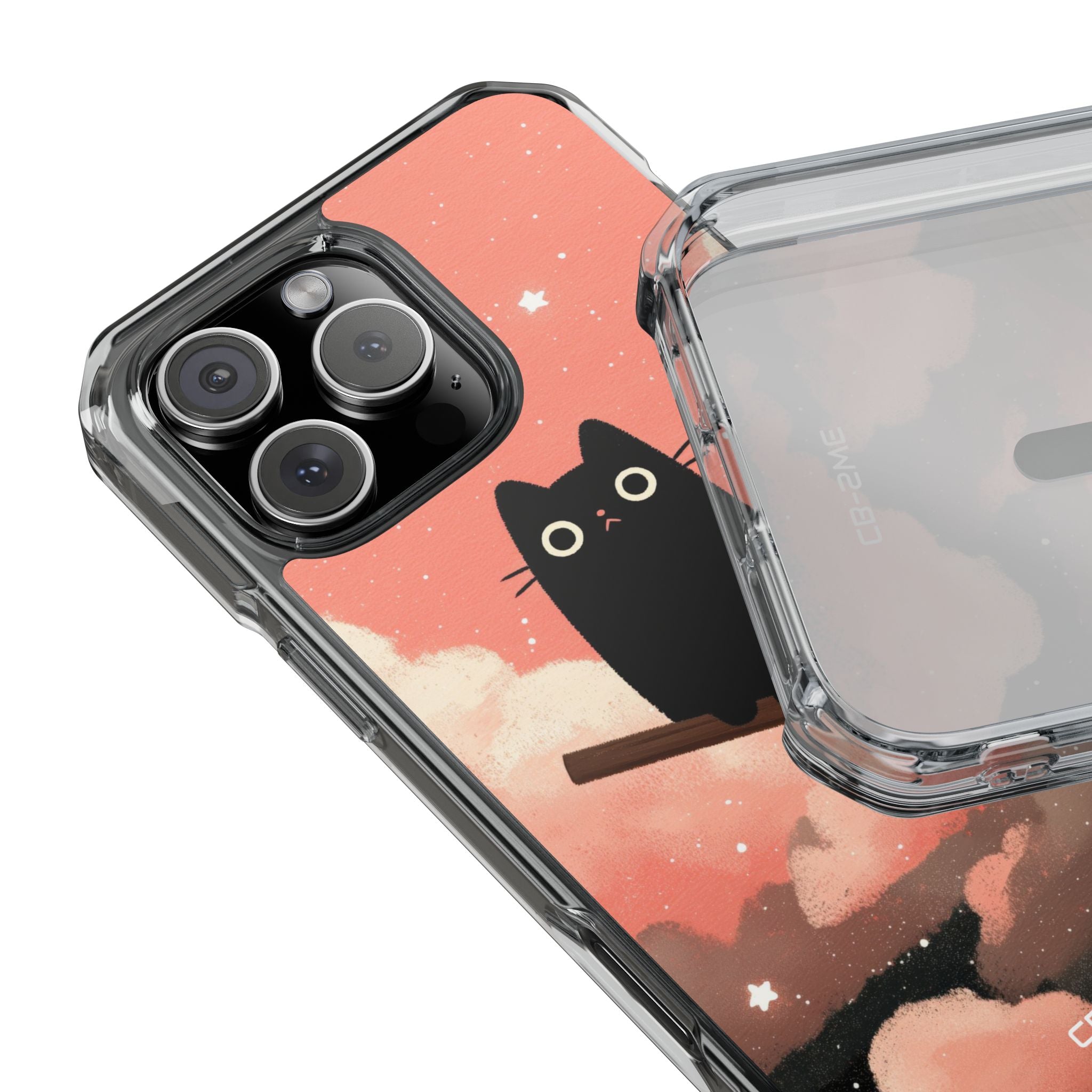 Cat Rides Broom iPhone Case - Impact