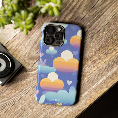 Bunnies Dance Among Clouds - iPhone Case
