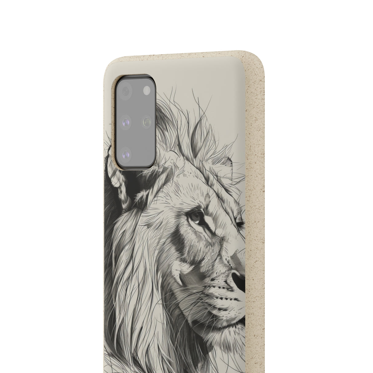 Majestic Linework Lion | Biodegradable Phone Case