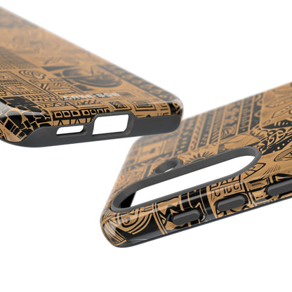 Tribal Faces Samsung S25 Case - Tough