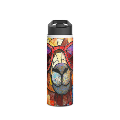 Sunglass Llama Mosaic - Stainless Steel Water Bottle