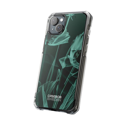 Teal Bloom Radiance iPhone 15 - Impact Clear+