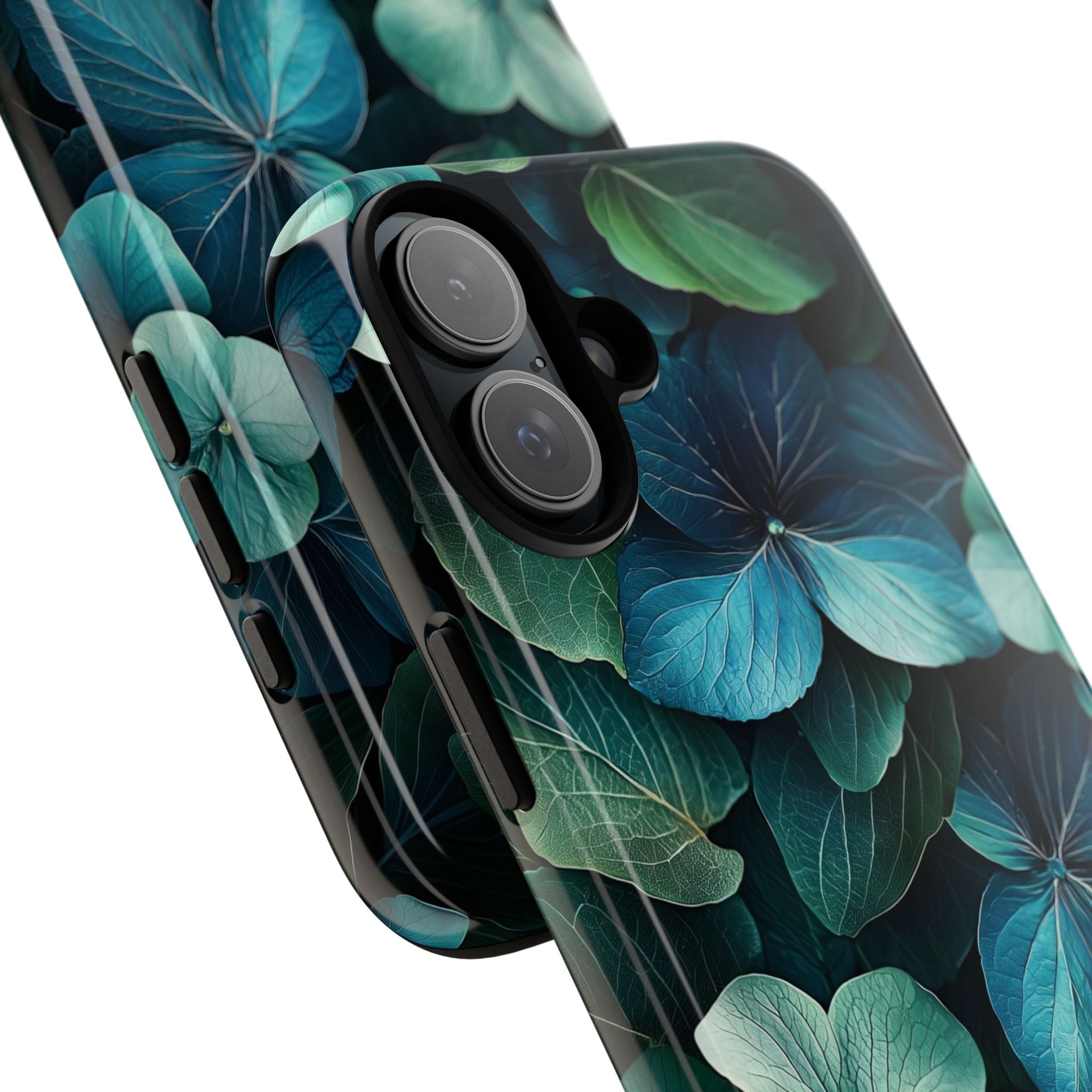 Tan Blossom Blues iPhone 16 Plus Case - Tough