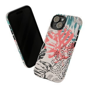 Rough Grunge Tropical - Protective Phone Case