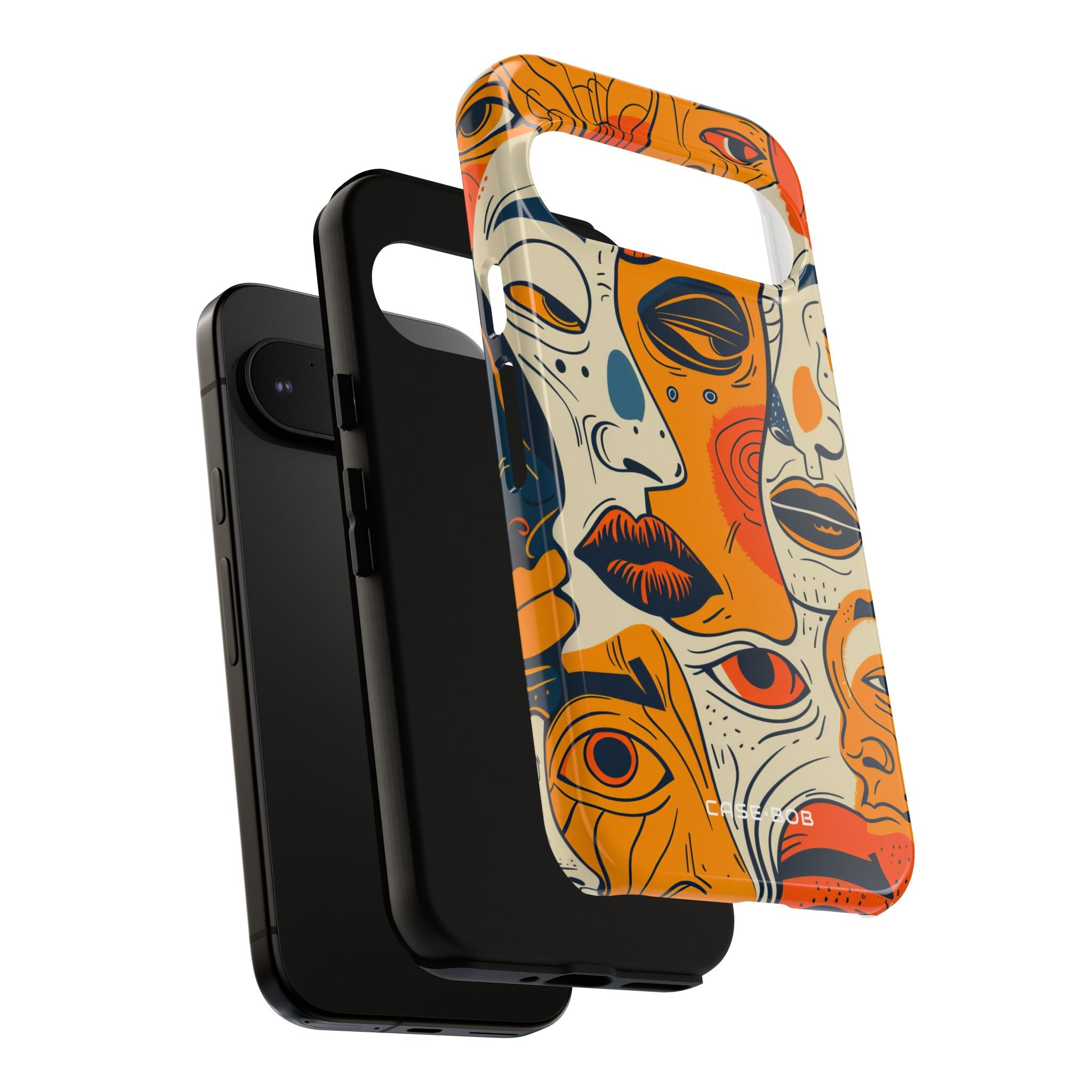 Tangled Faces Sunset Google Pixel 9 Pro Case - Tough
