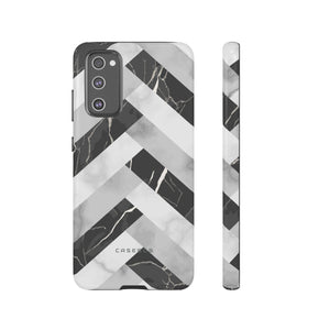 Grey Herringbone - Protective Phone Case