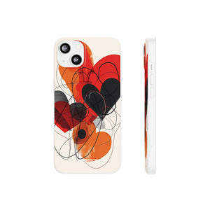 Fiery Hearts | Flexible Phone Case for iPhone