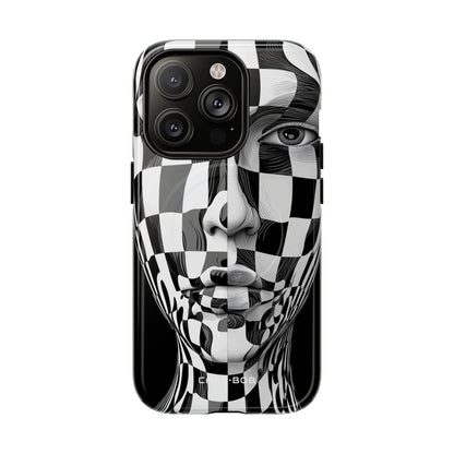 Checkered Face iPhone 14 Pro Case - Tough+
