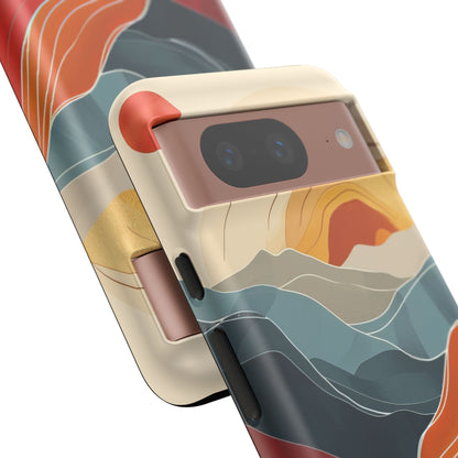 Harmonic Flow of Lines and Color Google Pixel 8 - Tough Phone Case