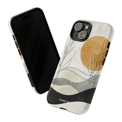 Orange Halo iPhone 15 Case - Tough