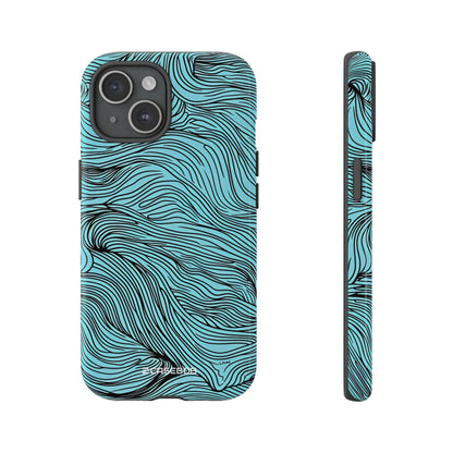 Wavy Serenity | Protective Phone Case for iPhone