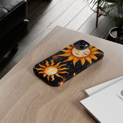 Celestial Suns Dance - iPhone Case