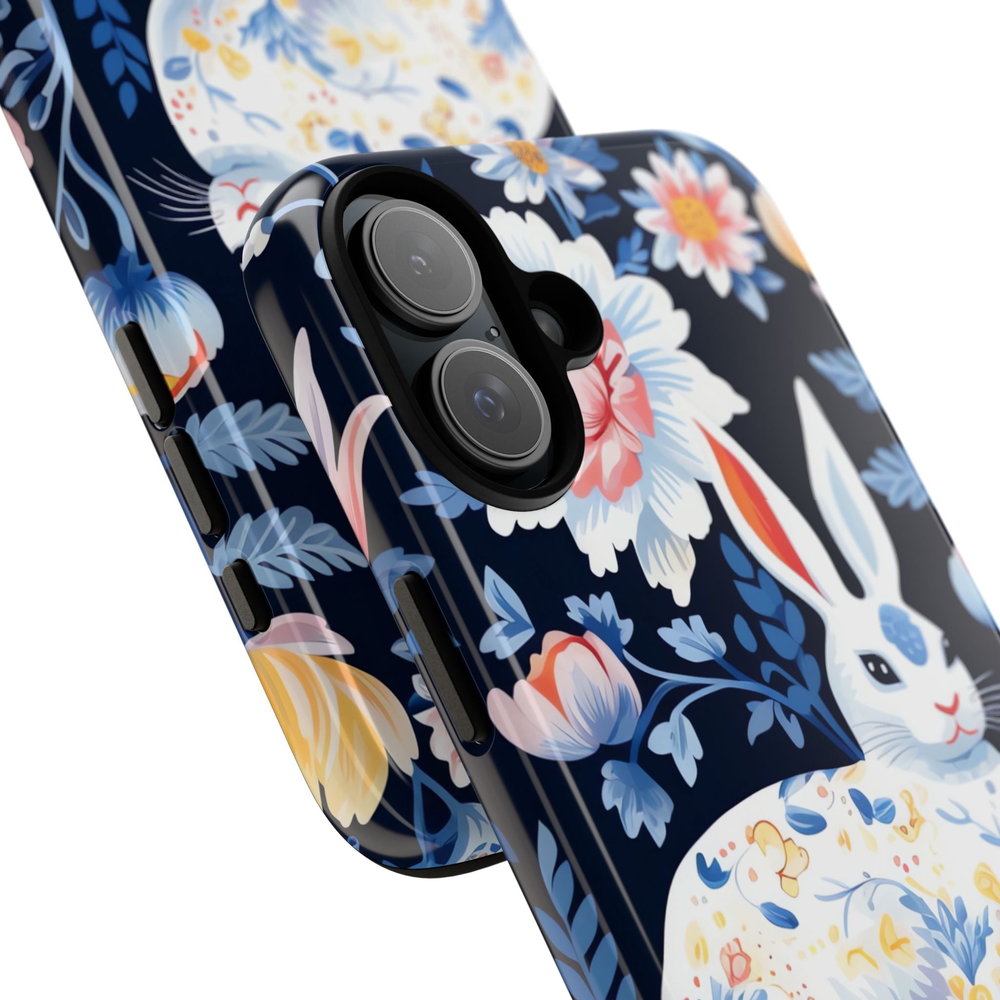 Floral Rabbit Dances - iPhone Case