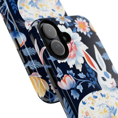 Floral Rabbit Dances - iPhone Case