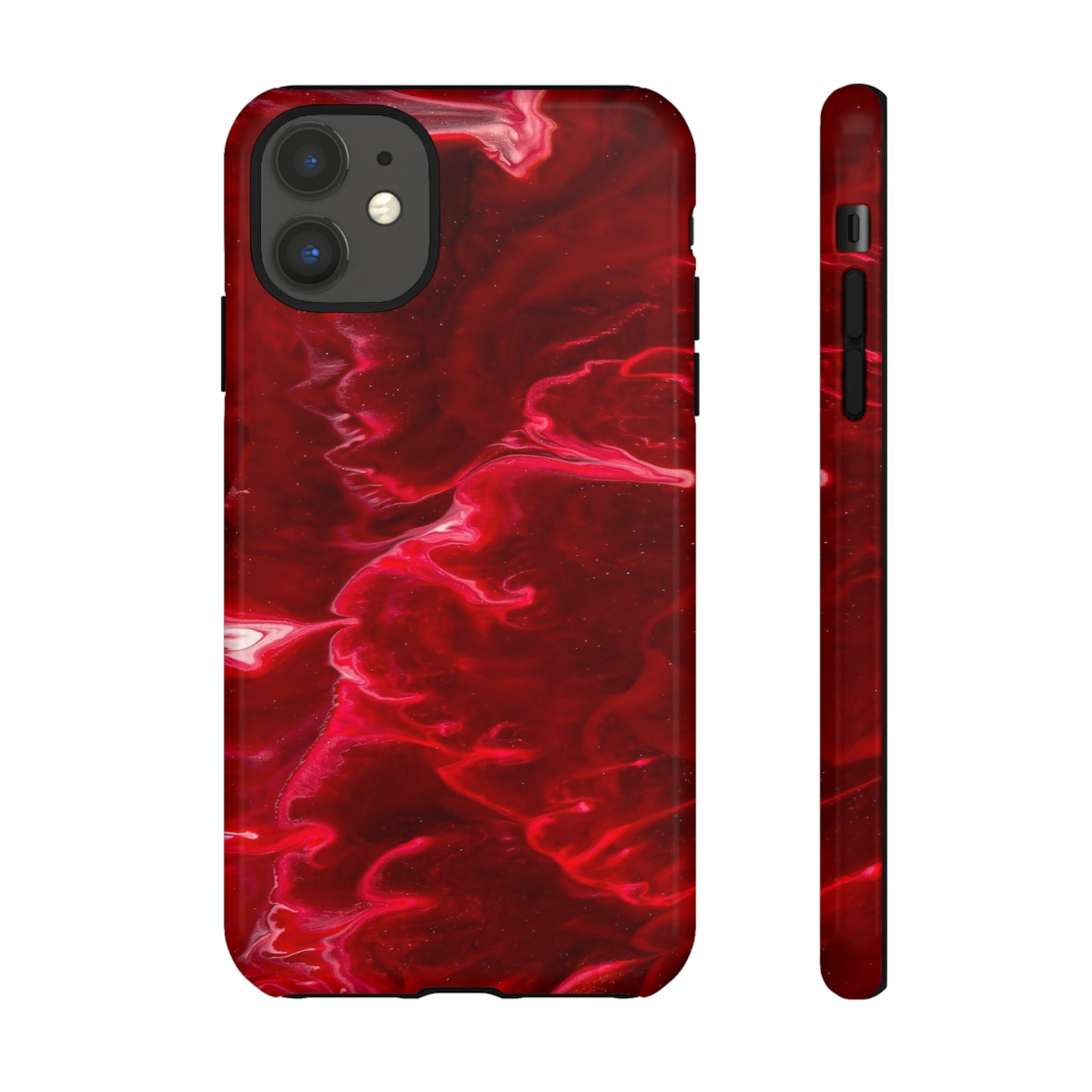 Red Velvet Ink Art iPhone Case (Protective) iPhone 11 Glossy Phone Case