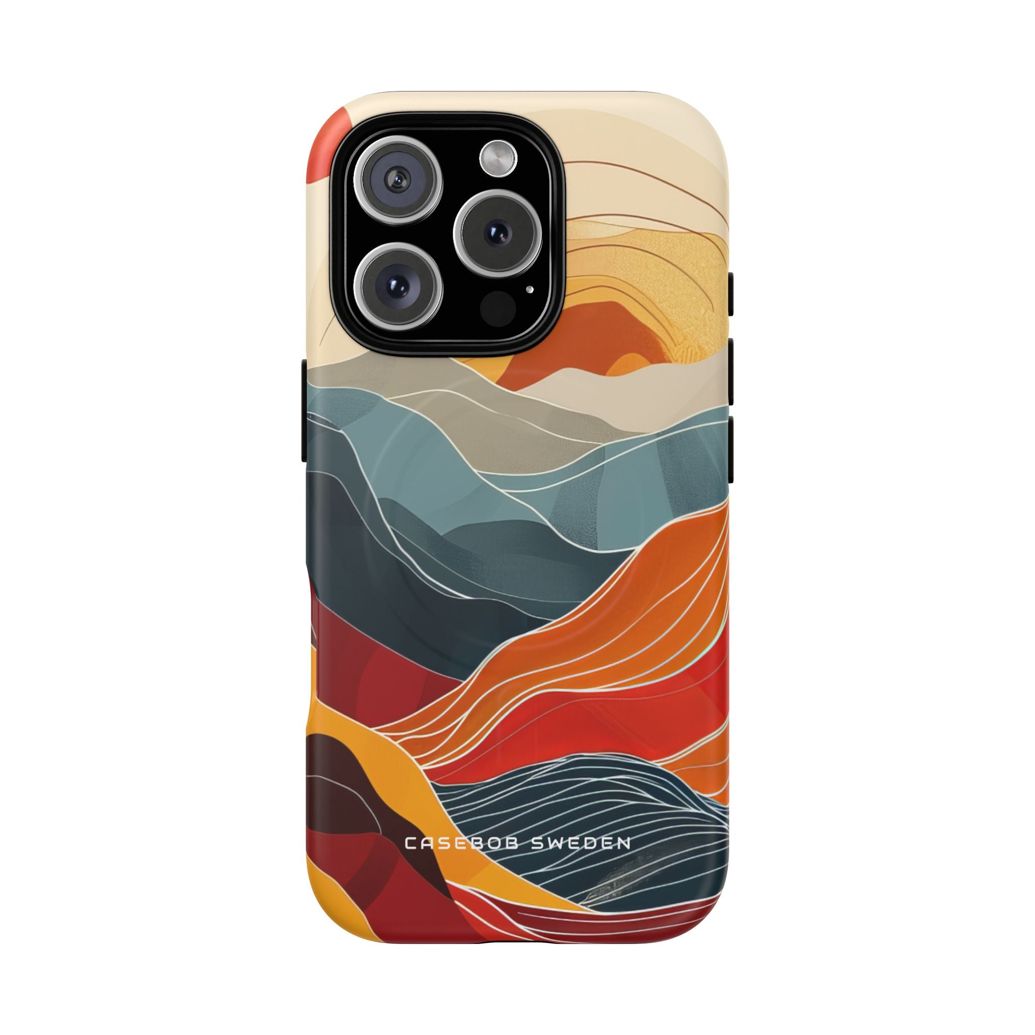 Harmonic Flow of Lines and Color iPhone 16 | Tough+ Phone Case