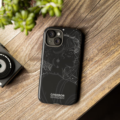 Celestial Bloom Silhouette iPhone 15 - Tough