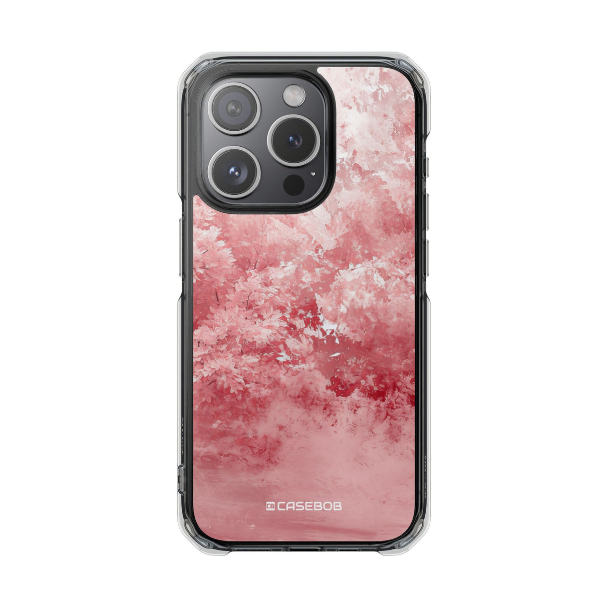 Pantone Rose Design | Handyhülle für iPhone (Clear Impact Case – magnetisch) 