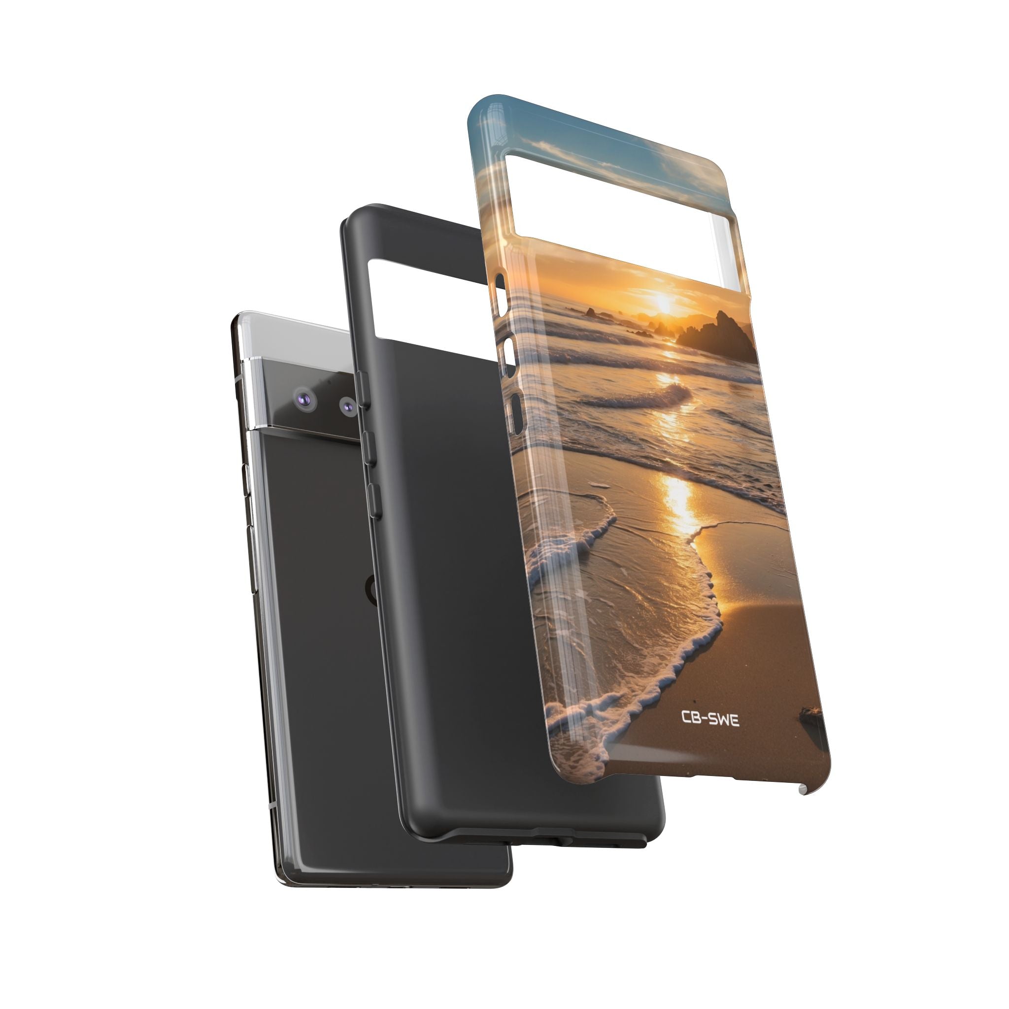 Waves Embrace Shore - Google Pixel Case