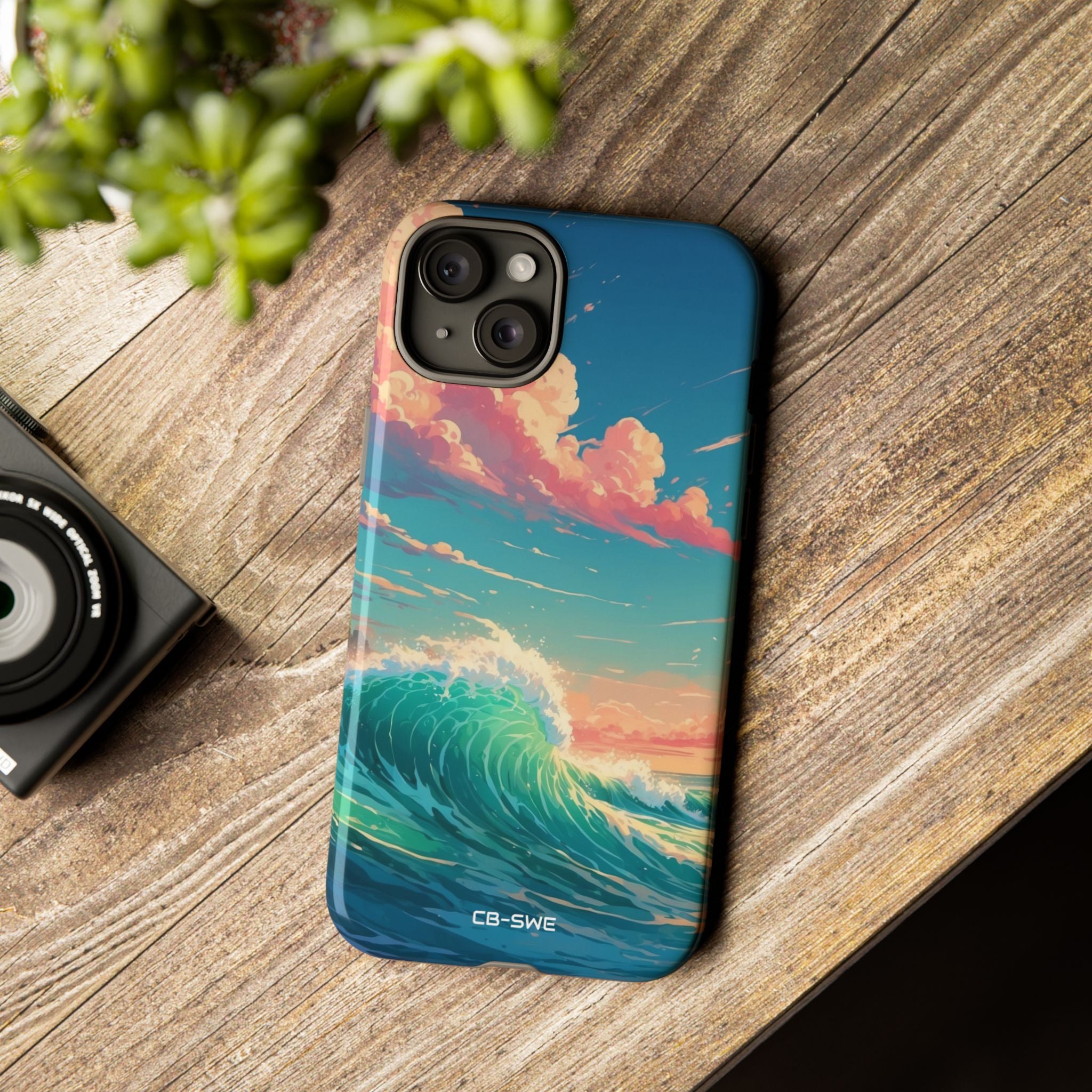 Waves Embrace Sunlight - iPhone Case