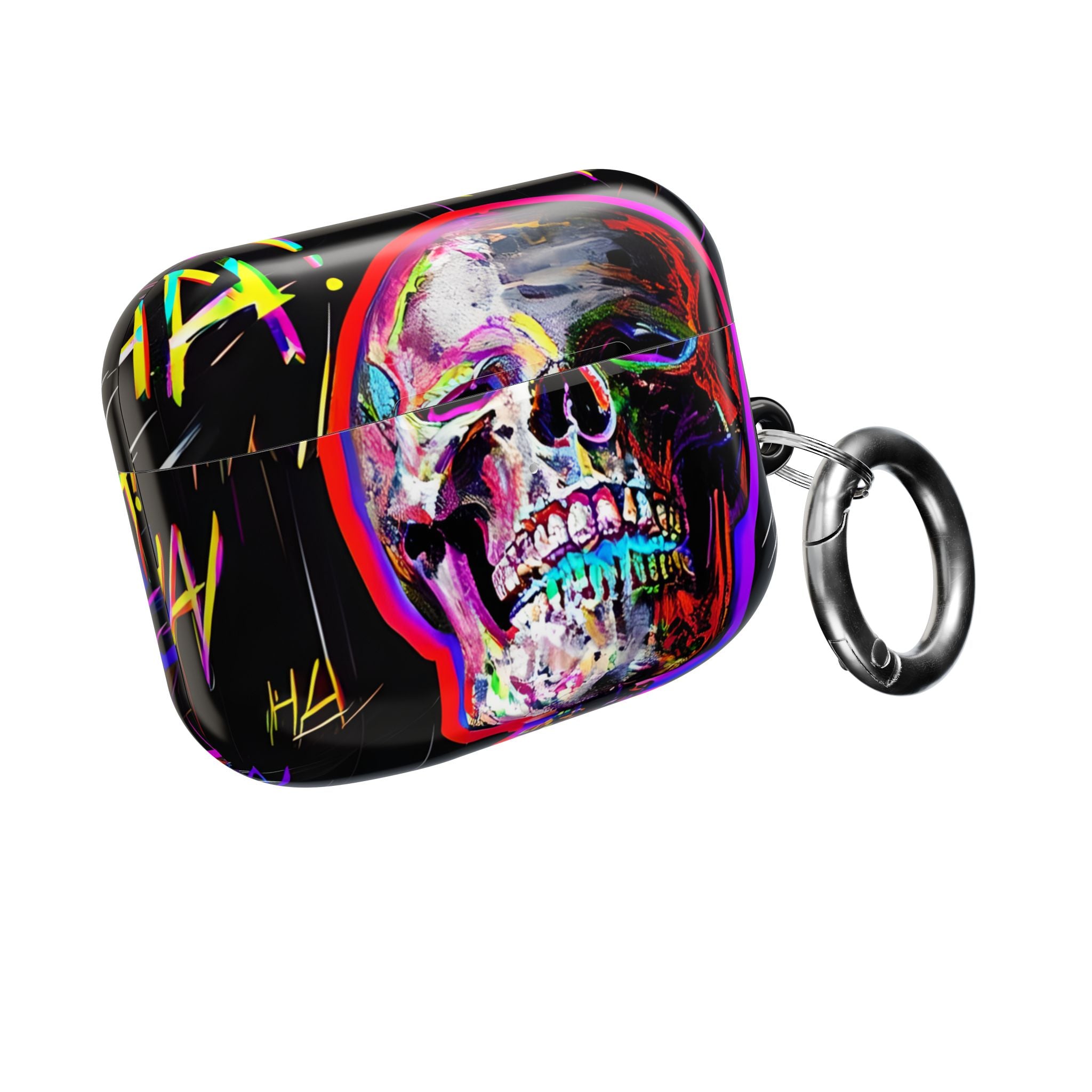 Neon Skeleton Laughter - AirPods Case