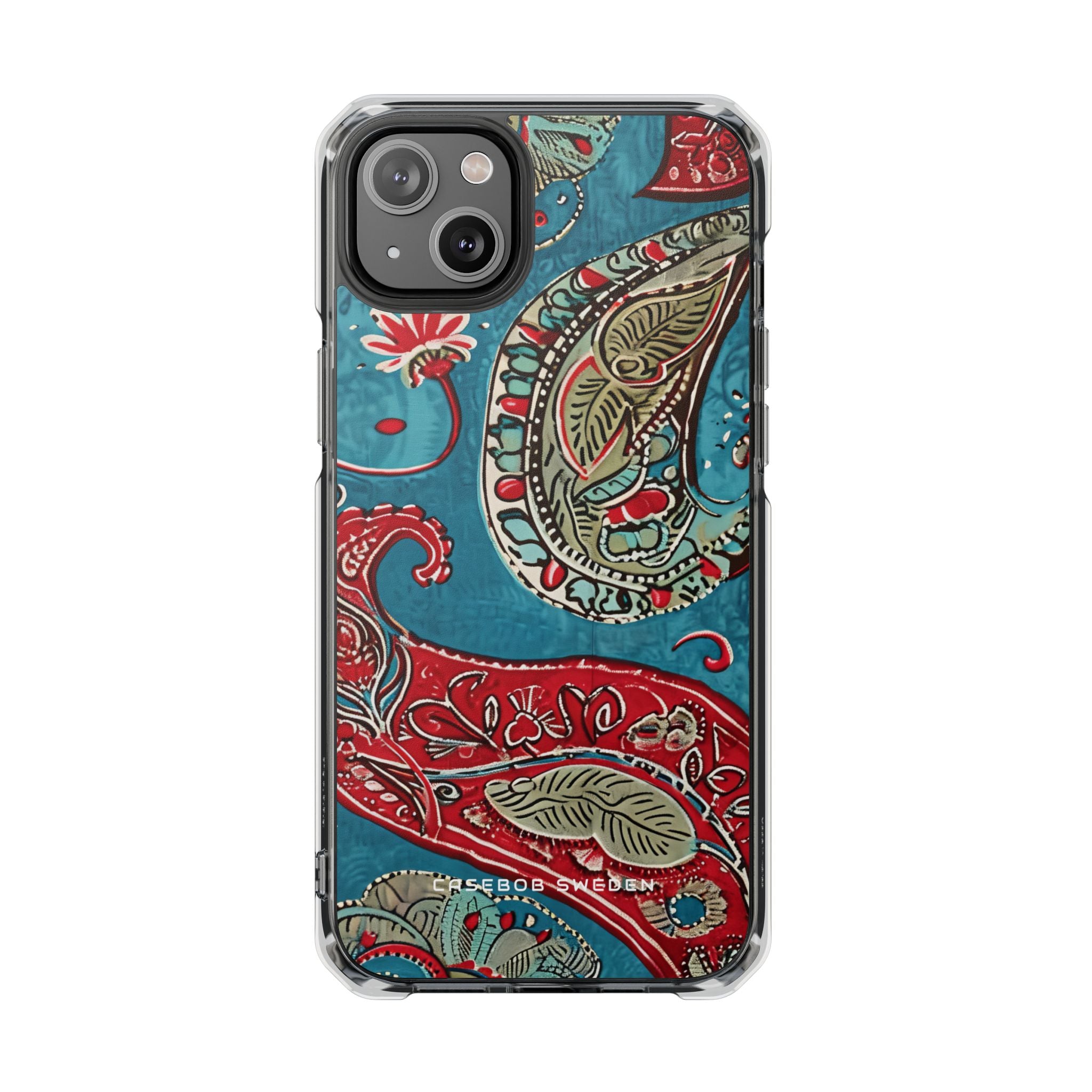 Vintage Paisley Elegance iPhone 14 - Clear Impact Phone Case