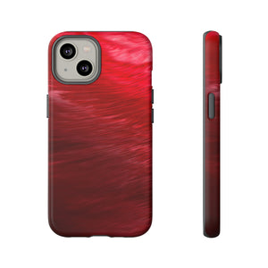 Red Feather Ink Art iPhone Case (Protective) iPhone 14 Matte Phone Case