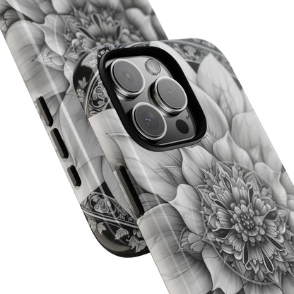 Cosmic Floral Mandala iPhone 16 - Tough+