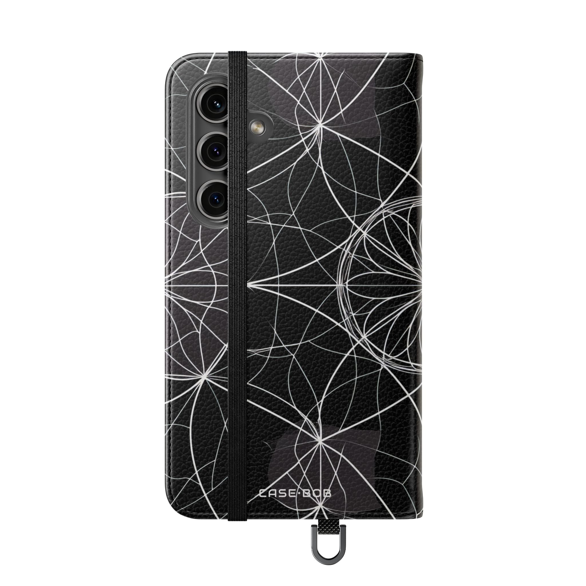 Valkoinen Mandala Säde - Samsung S24 Case - Lompakkotasku