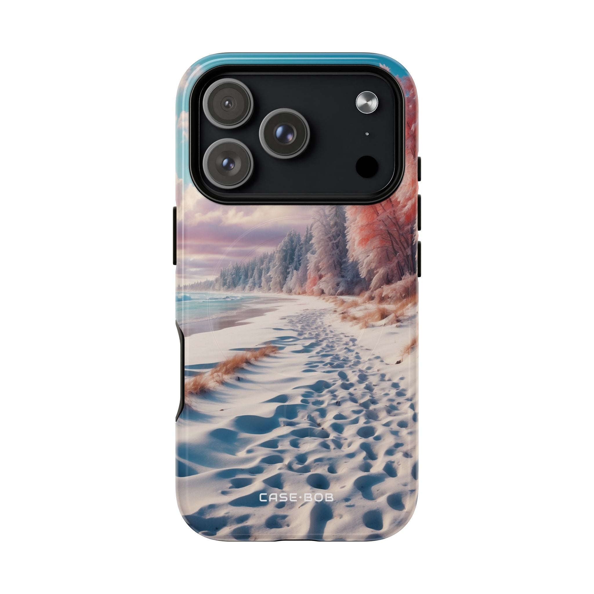 Snowy Footprints iPhone 17 Pro Case - Tough+