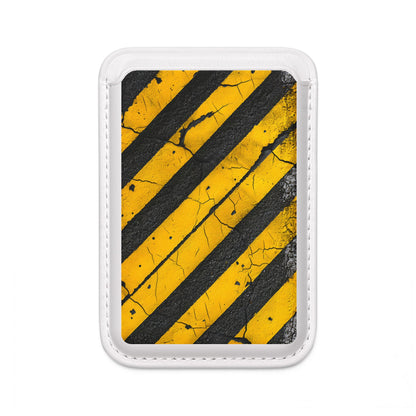 Yellow Stripes Distress Wallet – MagSafe Ready