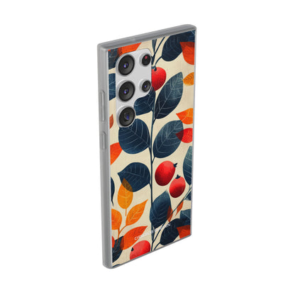 Autumn Nature Pattern - Flexi Samsung S23 Phone Case