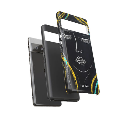 Vivid Minimalist Portrait - Google Pixel Case