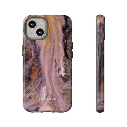 Pink Marble Ink Art - Protective Phone Case