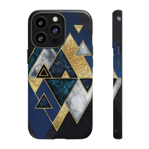 Dark Blue Geometric - Protective Phone Case