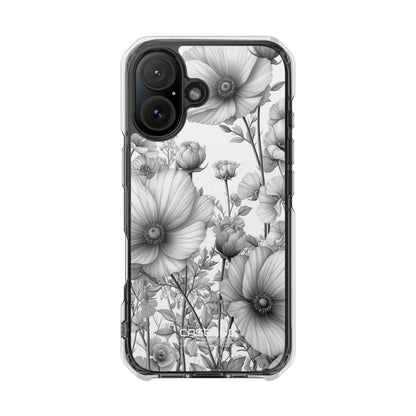 Vintage Floral Etching iPhone 16 - Impact Clear+