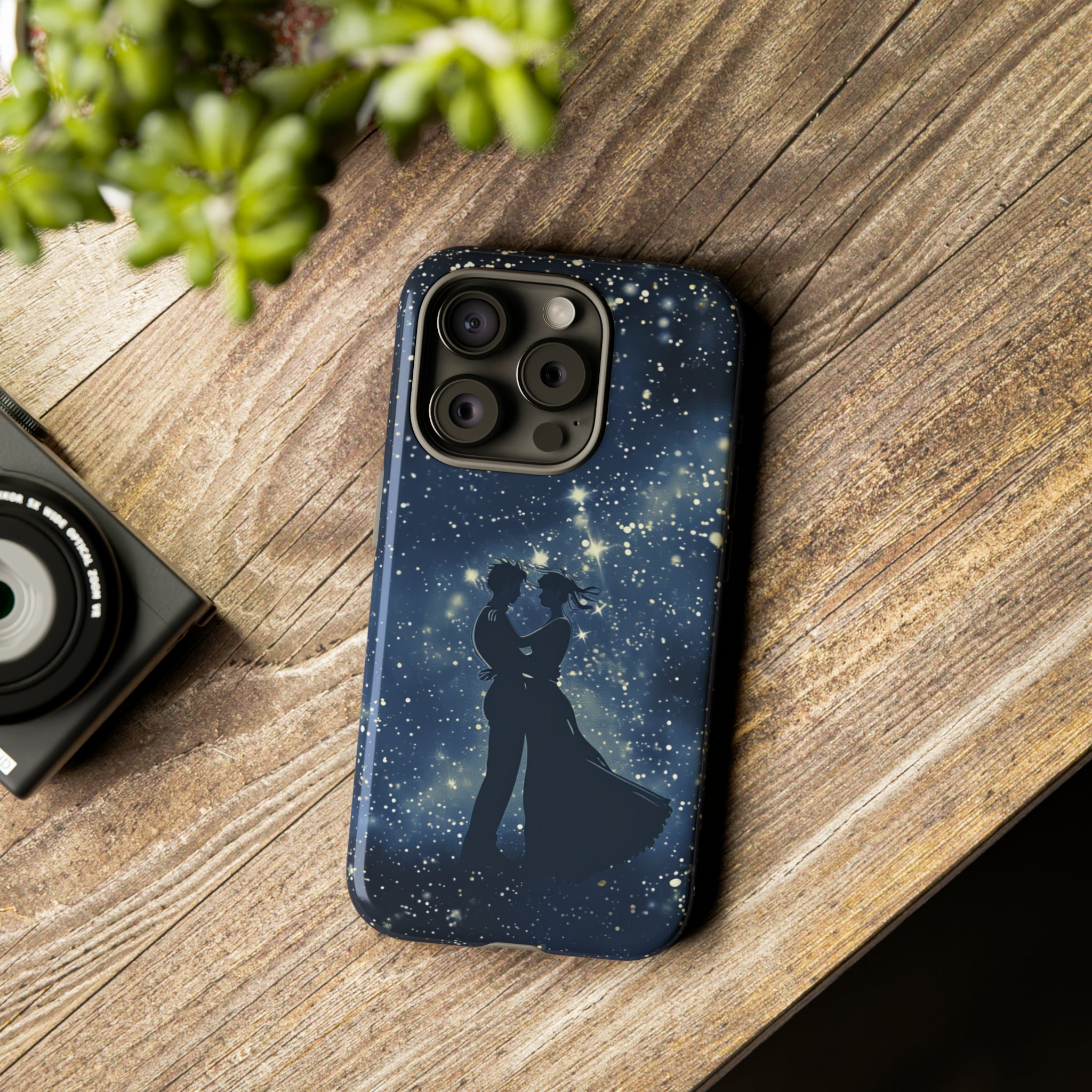 Starry Night Embrace - Protective Phone Case