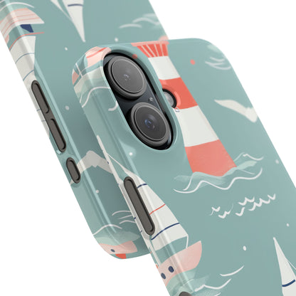 Lighthouse Nautical Charm - Slim iPhone 16 Phone Case