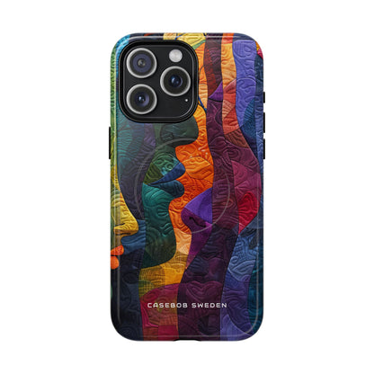 Harmonized Faces and Nature Fusion iPhone 15 | Tough+ Phone Case