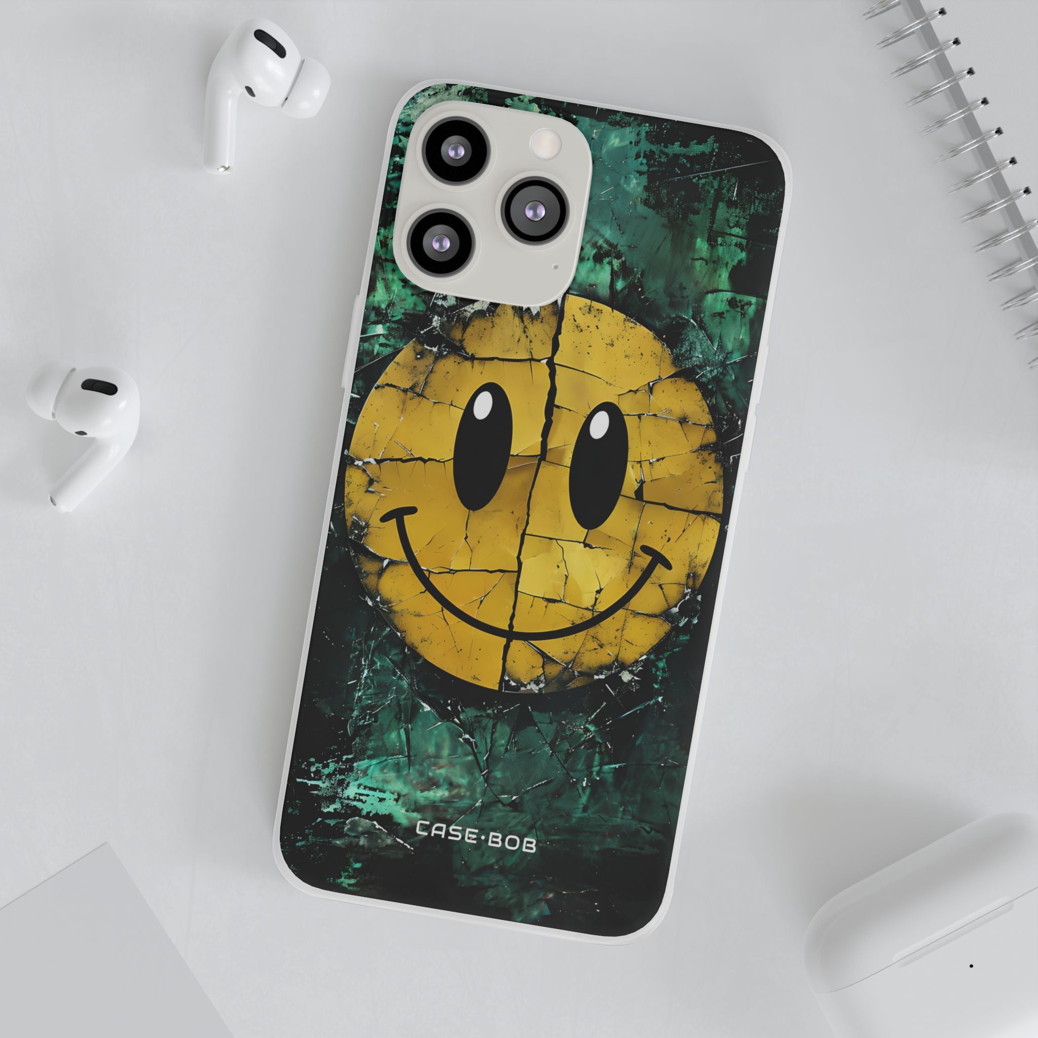 Cracked Smiley iPhone 13 Pro Max - Soft Case