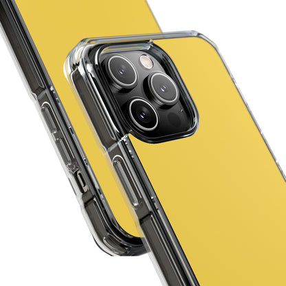 Mustard Yellow - Clear Impact Case for iPhone