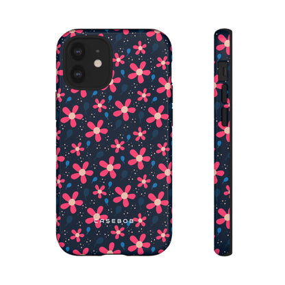 Pink Flower Pattern - Protective Phone Case