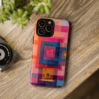 Vibrant Geometry - Tough iPhone 16 Phone Case