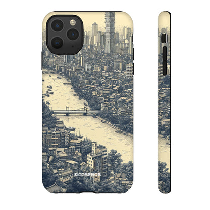 Nostalgic Metropolis | Protective Phone Case for iPhone